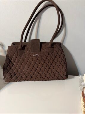 Vera Bradley Quilted Chocolate Brown Satchel
